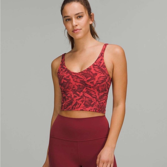lululemon athletica Tops - lululemon athletica Red Printed Align Tank